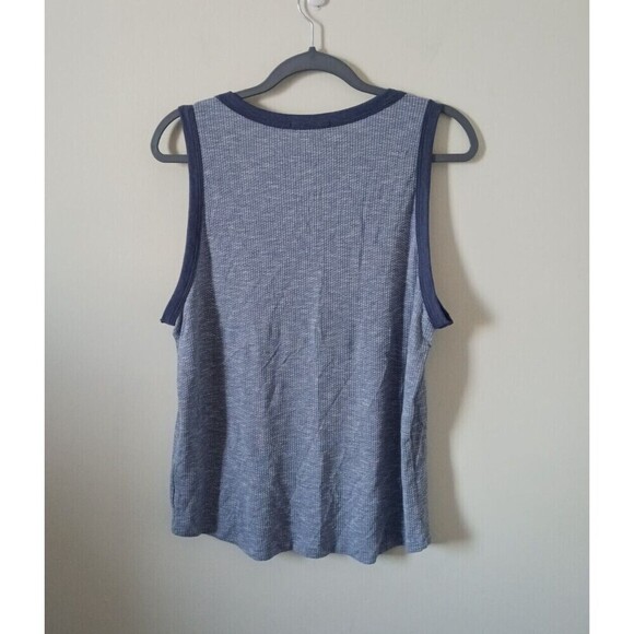 Pink Clover Tank Top Sleeveless Stretch Round Neck Blue Size XL - Picture 2 of 5